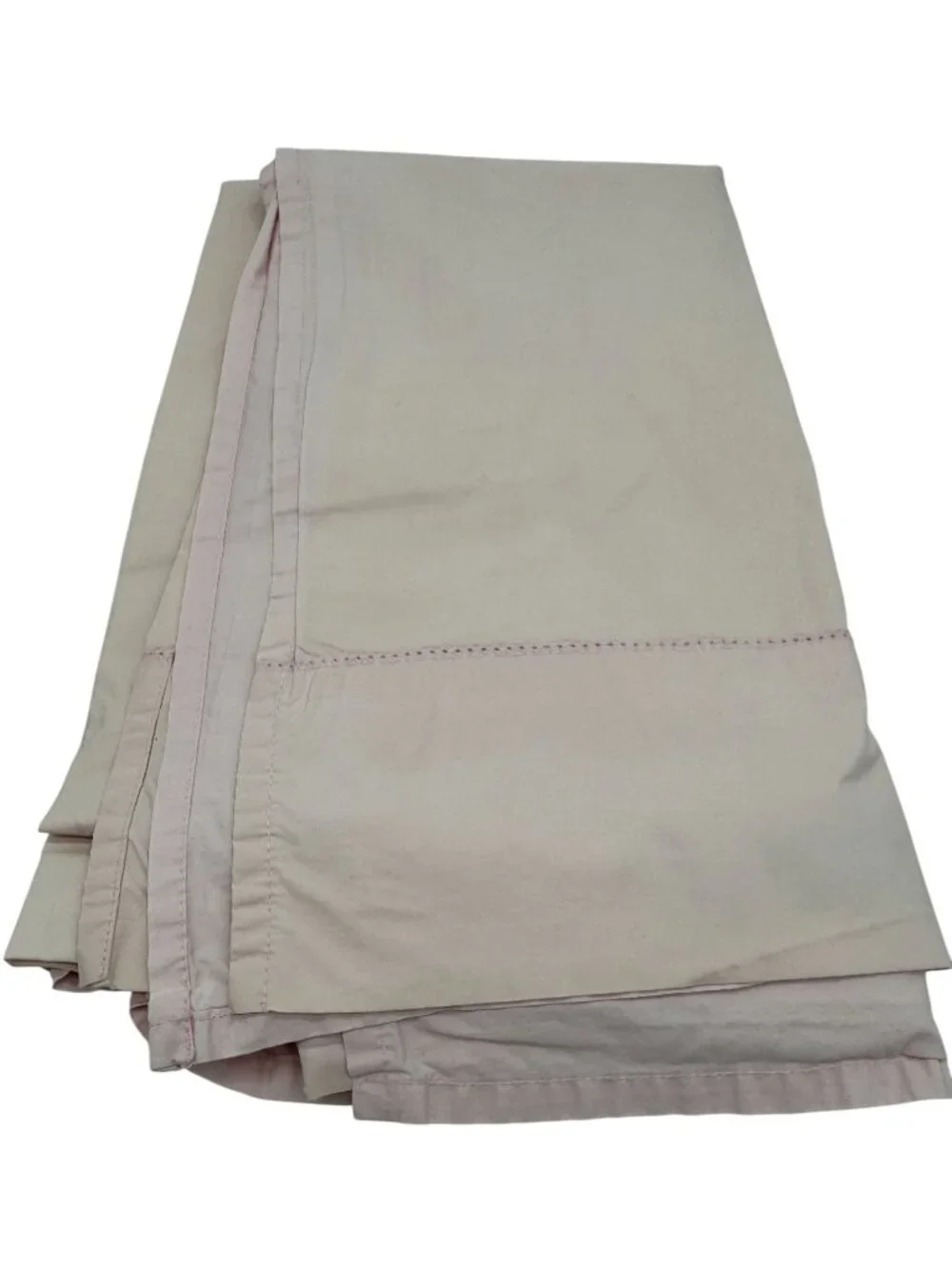 Cuddledown Light Pink 100% Organic Cotton Twin Flat Sheet Classic Bedding